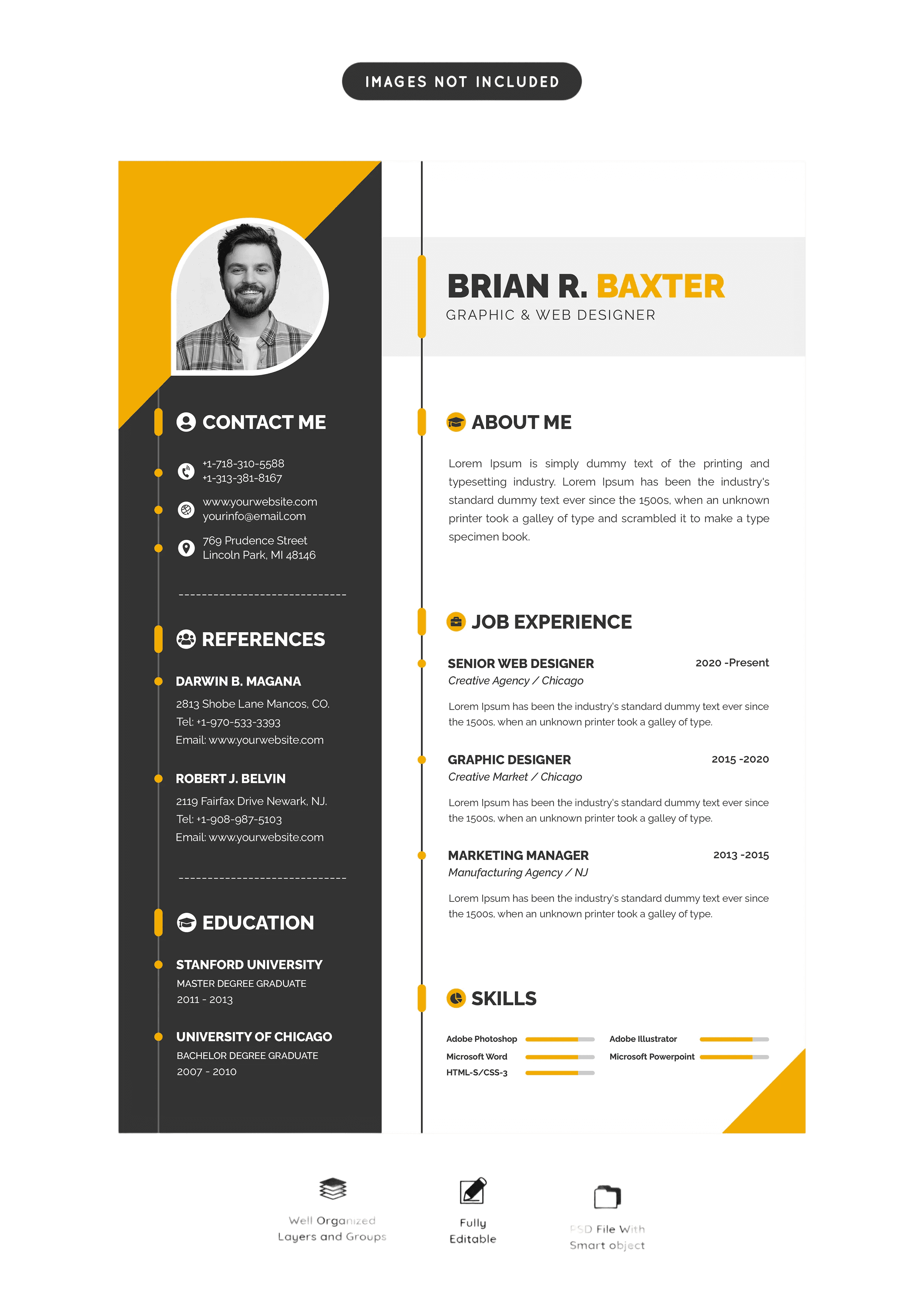 Resume template preview